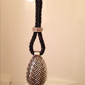 Brighton black corded necklace.